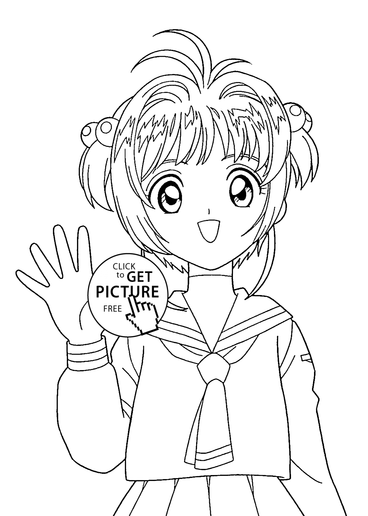 Anime Girl Coloring Pages Manga Coloring Pages - davemelillo.com