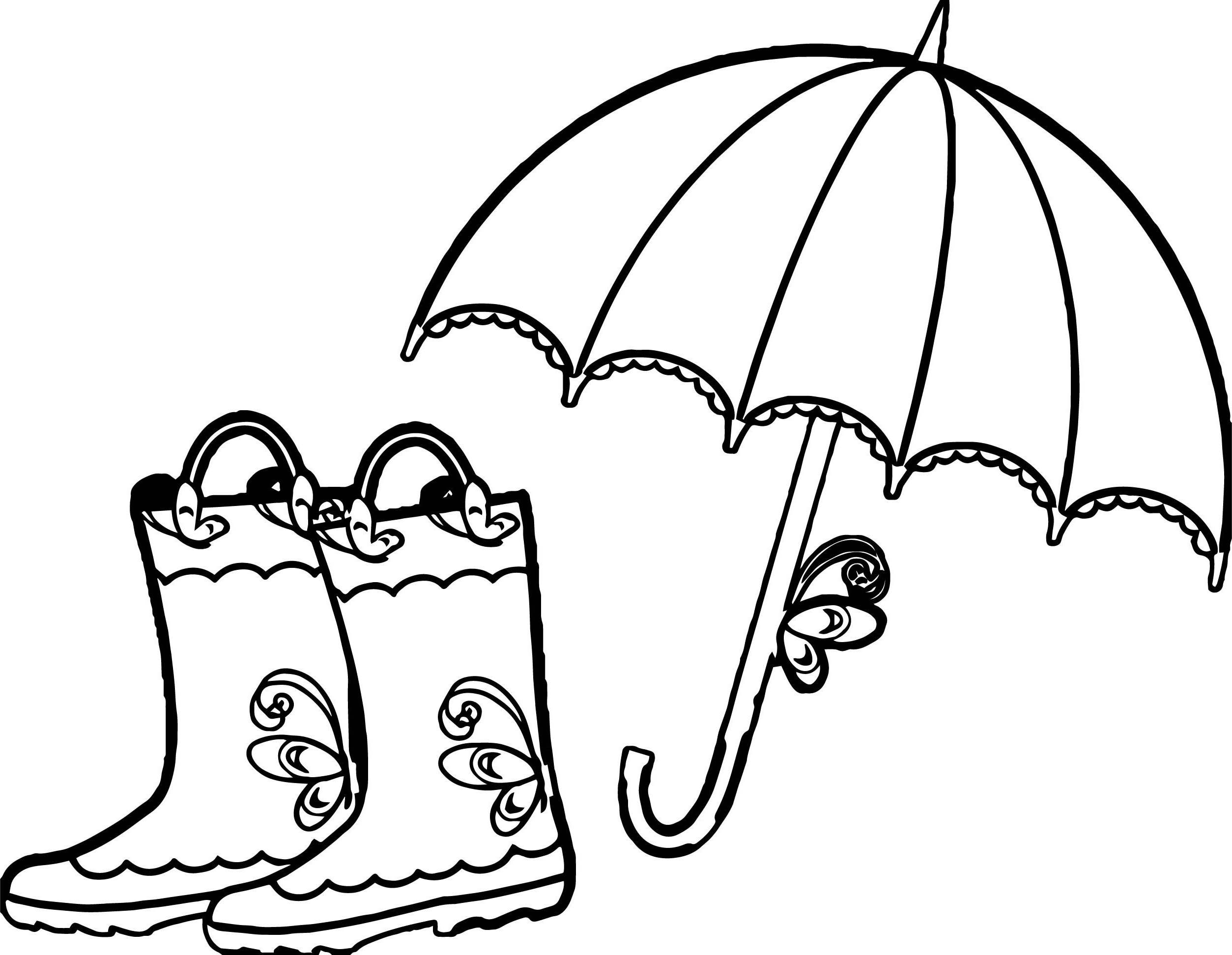 April Coloring Pages Umbrella Coloring Mped Beautiful Idea April ...