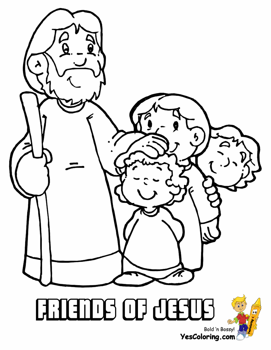Bible Coloring Pages For Kids Fight Of Faith Bible Coloring Jesus Free ...