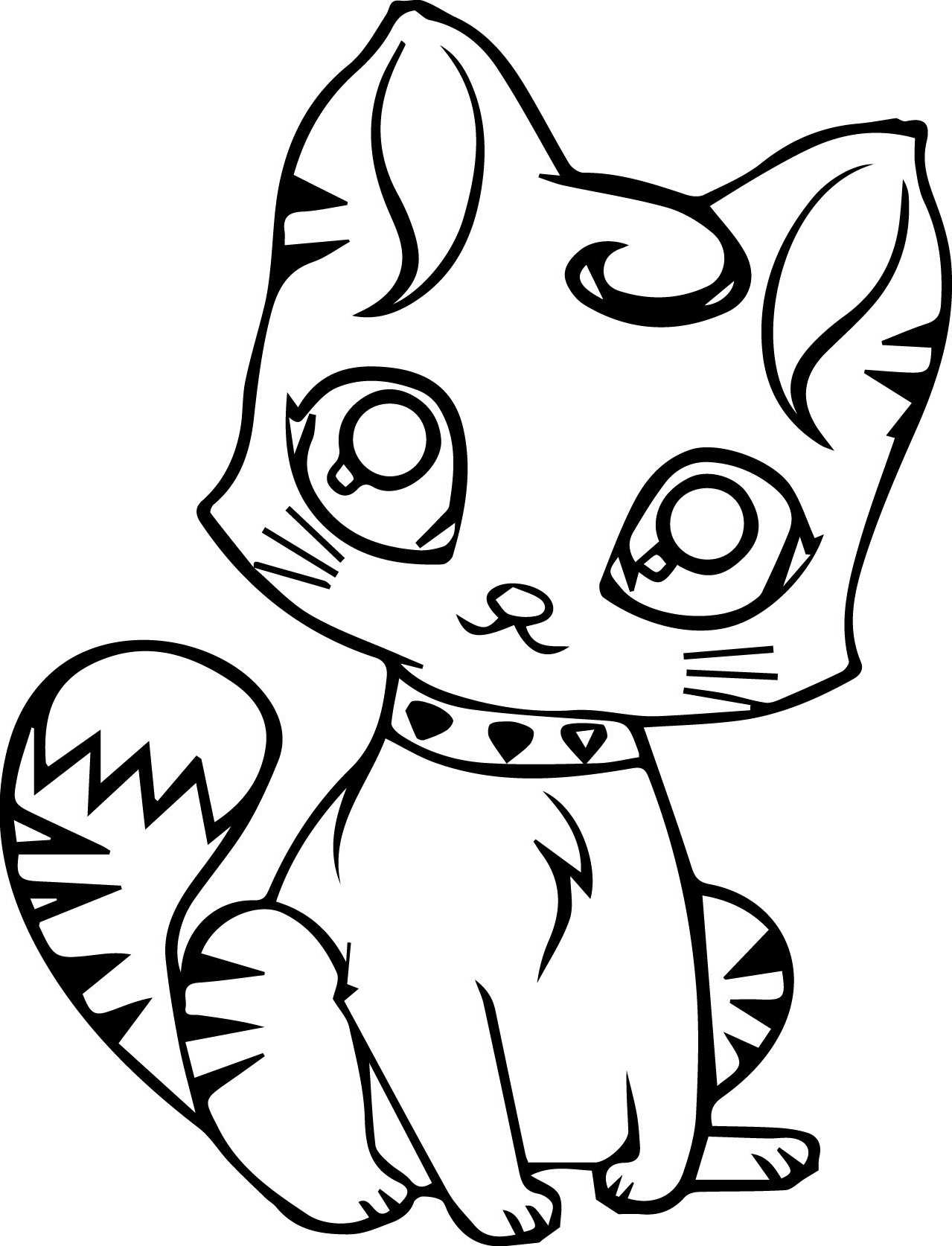 Cute Cat Coloring Pages Coloring Cats Mped Cats Coloring Pages New Cat ...