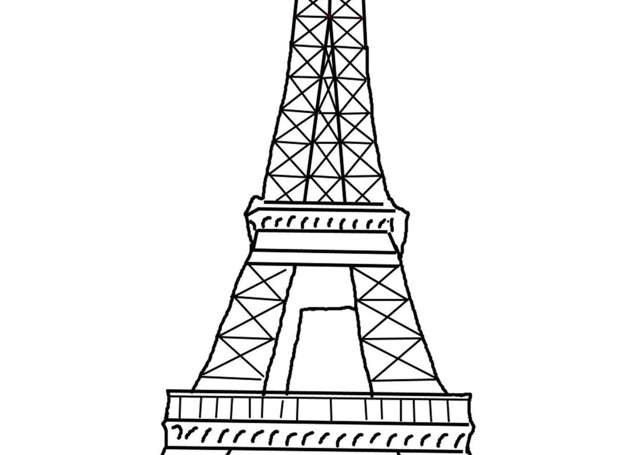 Eiffel Tower Coloring Page Eiffel Tower Coloring Page Paris Pages ...