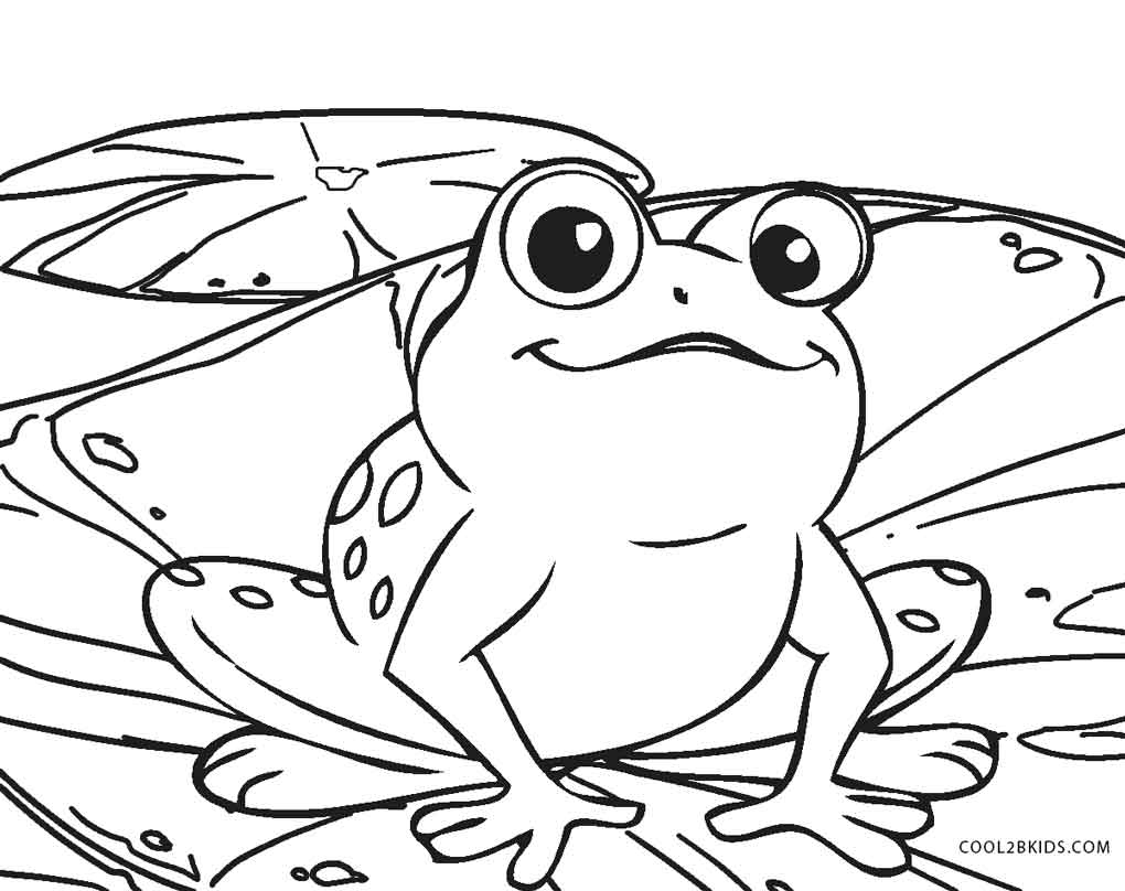 Frog Coloring Pages Free Printable Frog Coloring Pages For Kids 