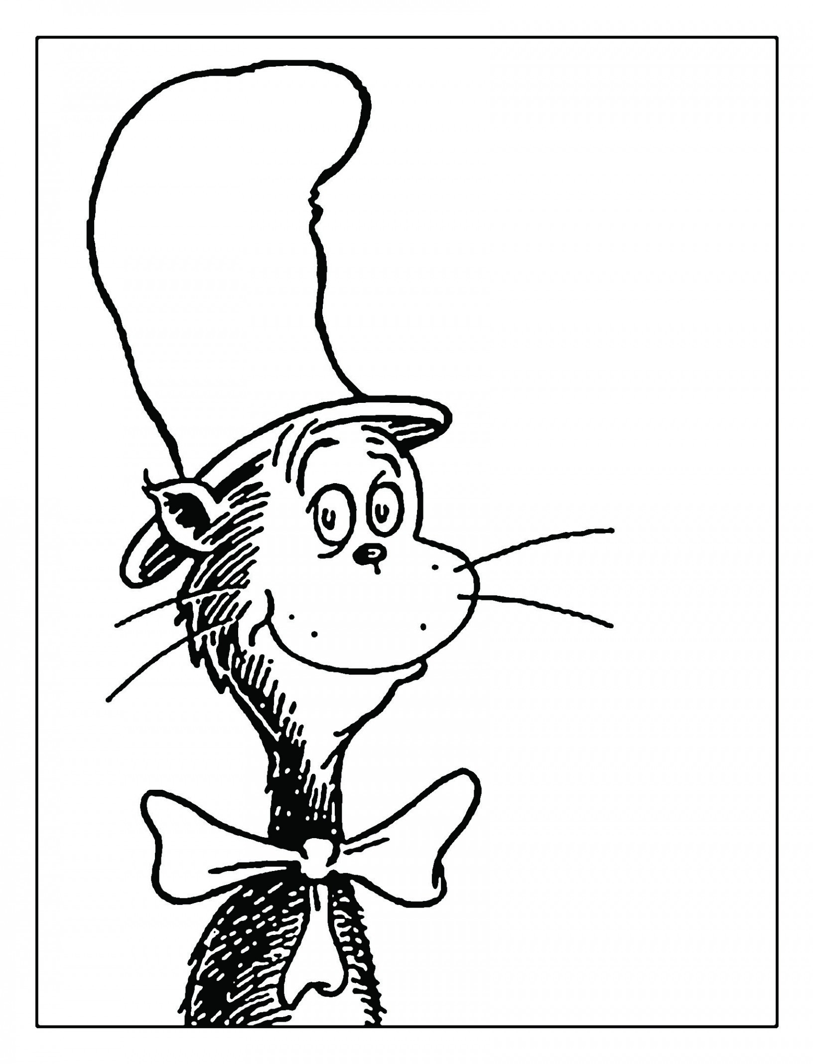Dr Seuss Hat Coloring