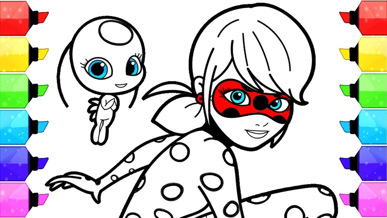 Ladybug And Cat Noir Coloring Pages Miraculous Ladybug Coloring Pages ...