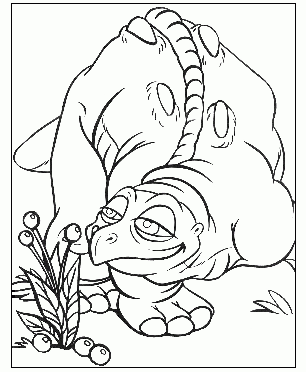 Land Before Time Coloring Pages 15 Idea Land Before Time Spike Coloring ...