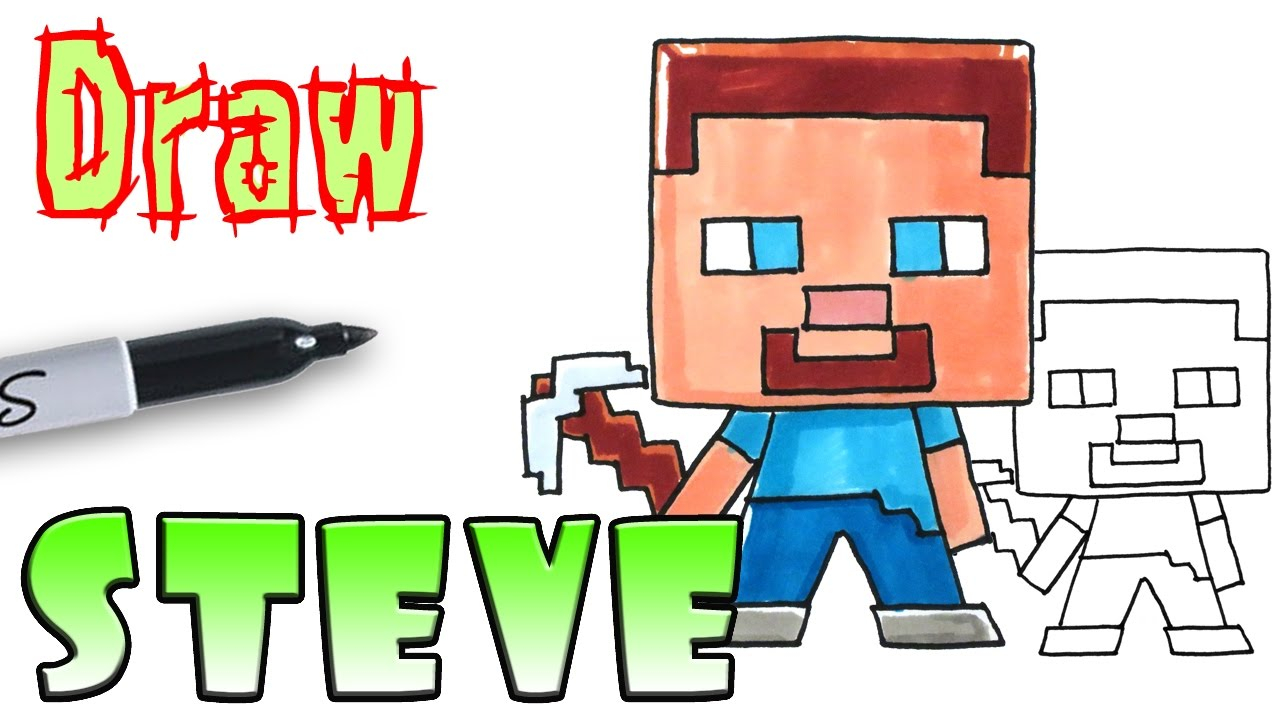 Minecraft Coloring Pages How To Draw Steve Minecraft Coloring Pages ...