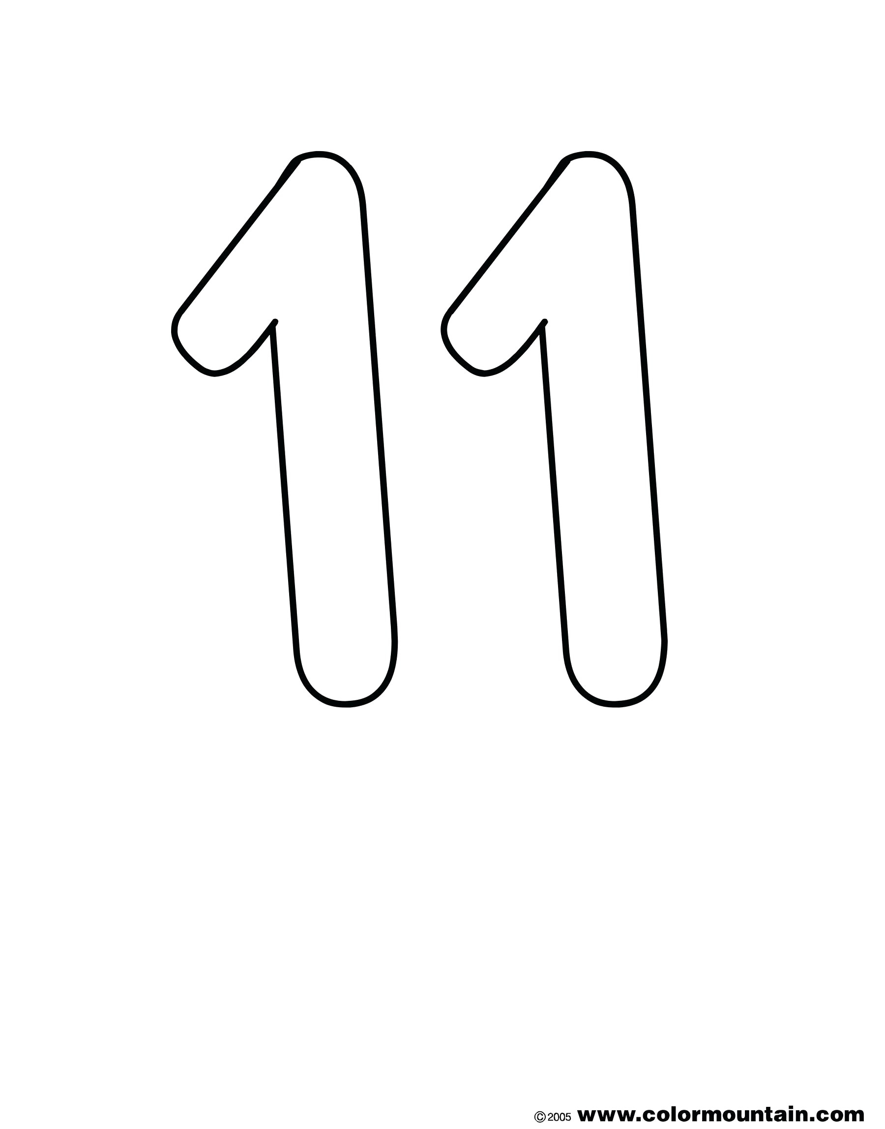 Number 1 Coloring Page Number Ten Coloring Pages Preschool Free Book 