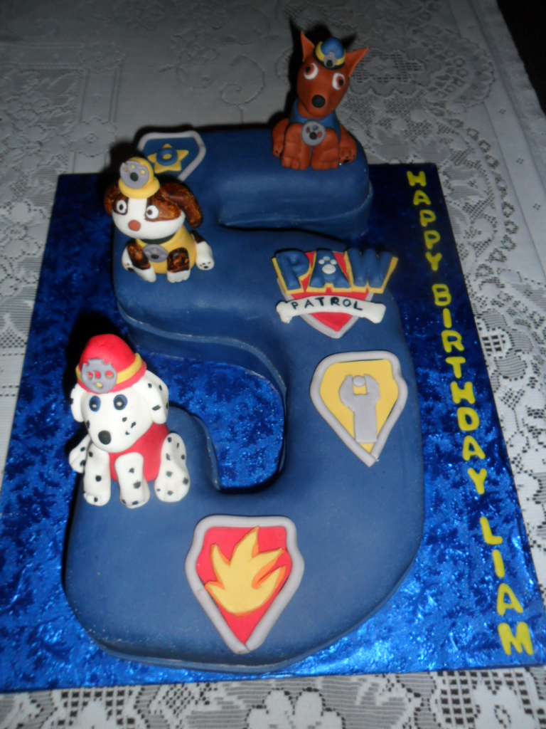 Paw Patrol Mighty Pups PP04 Edible Cake Topper - Personalized Birthday Cake Pad