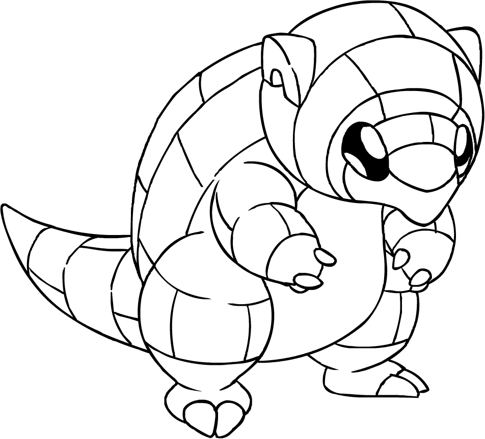 Pokemon Sun And Moon Coloring Pages Drawing Alolan Sandshrew Of The ...