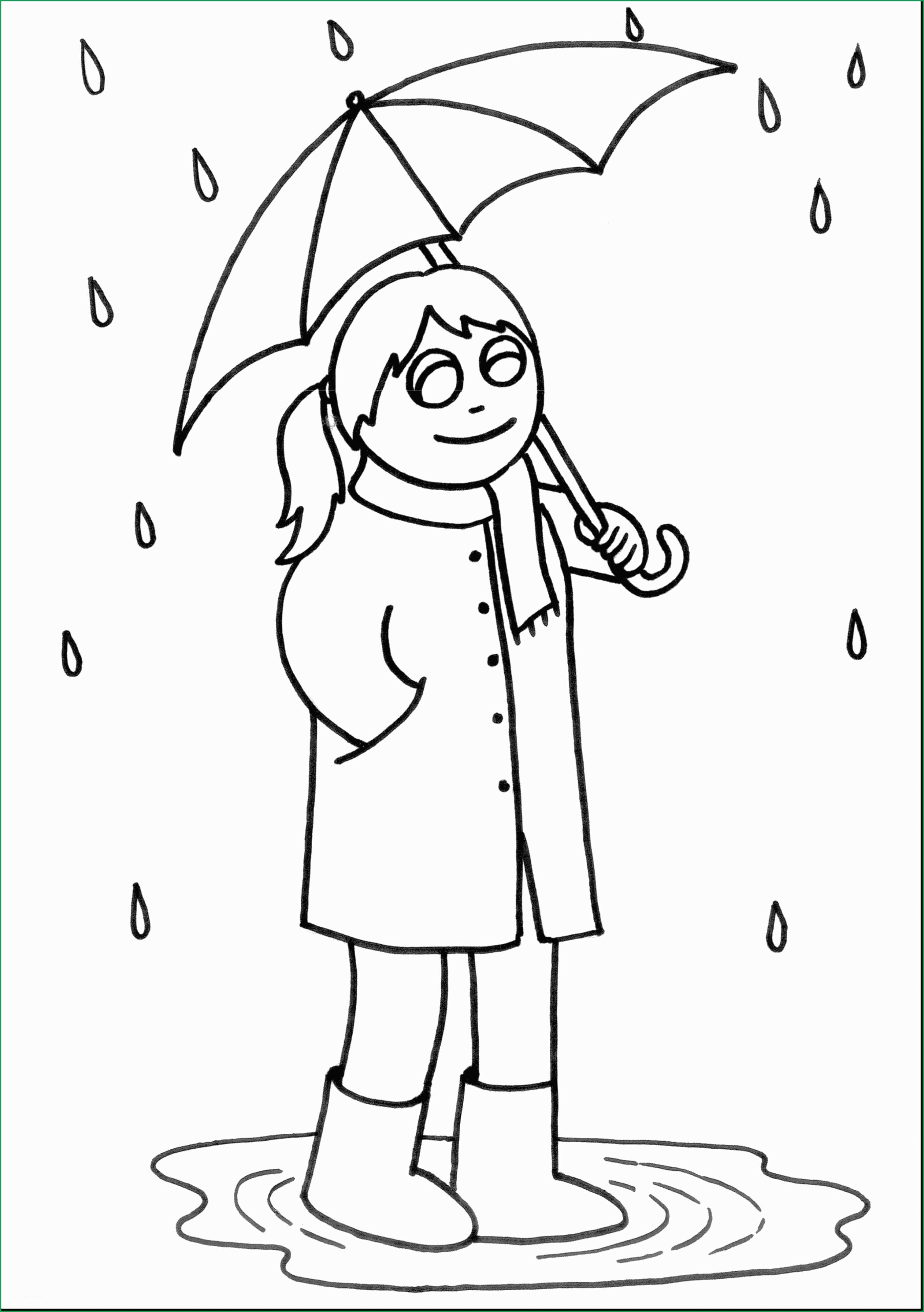 Rainy Day Coloring Pages Rainy Day Coloring Pages For Preschoolers ...