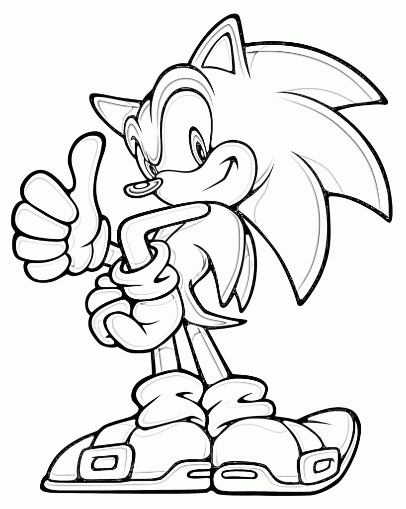 Sonic Coloring Pages Sonic Coloring Pages Online For Free Coloring Home ...