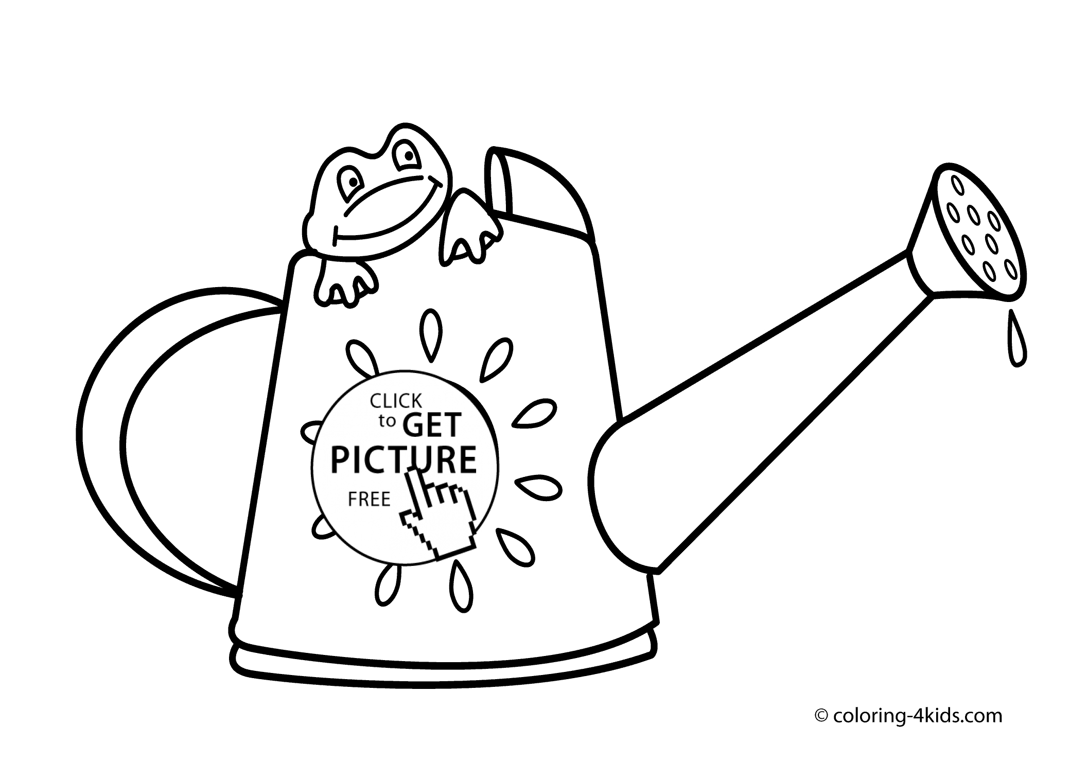 Spring Coloring Pages To Print Spring Coloring Pages Frog For Kids