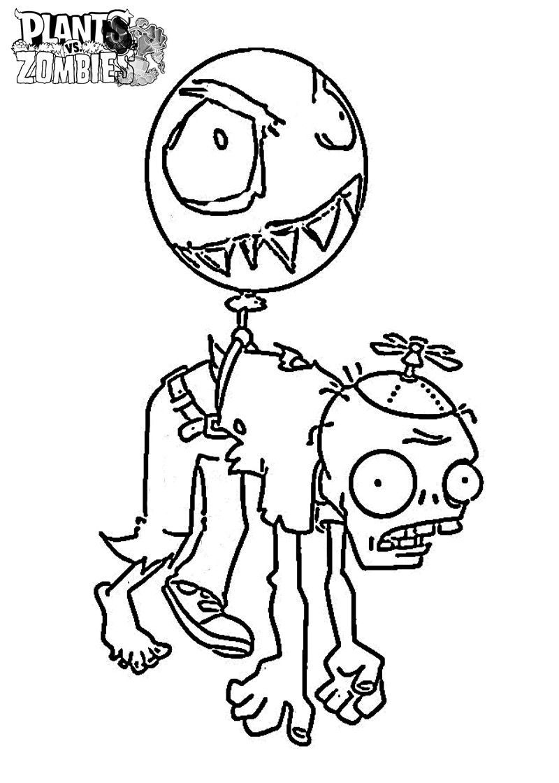 Zombie Coloring Pages Plants Vs Zombies Coloring Pages - davemelillo.com